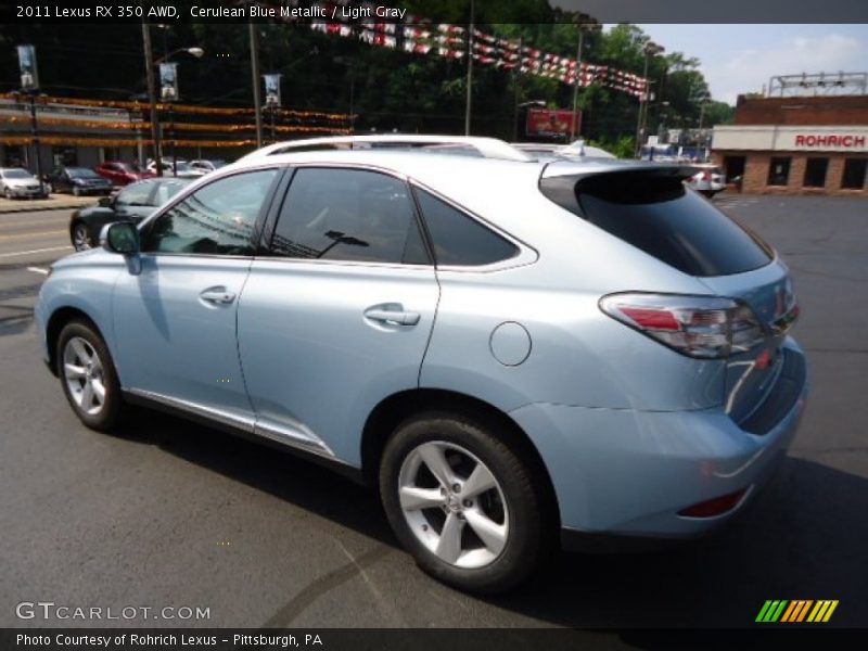 Cerulean Blue Metallic / Light Gray 2011 Lexus RX 350 AWD