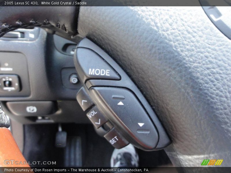 White Gold Crystal / Saddle 2005 Lexus SC 430
