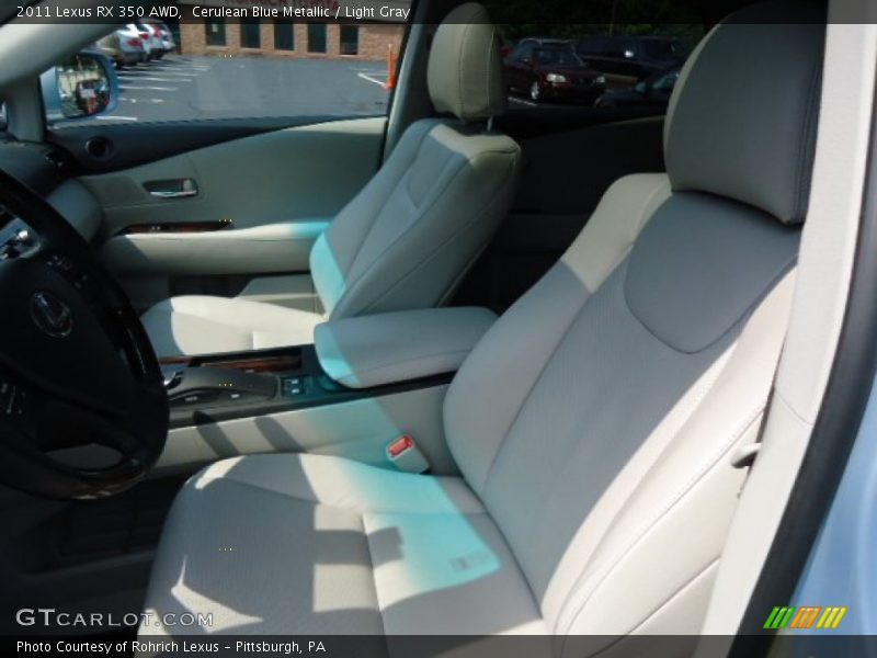 Cerulean Blue Metallic / Light Gray 2011 Lexus RX 350 AWD