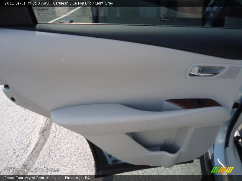 Cerulean Blue Metallic / Light Gray 2011 Lexus RX 350 AWD