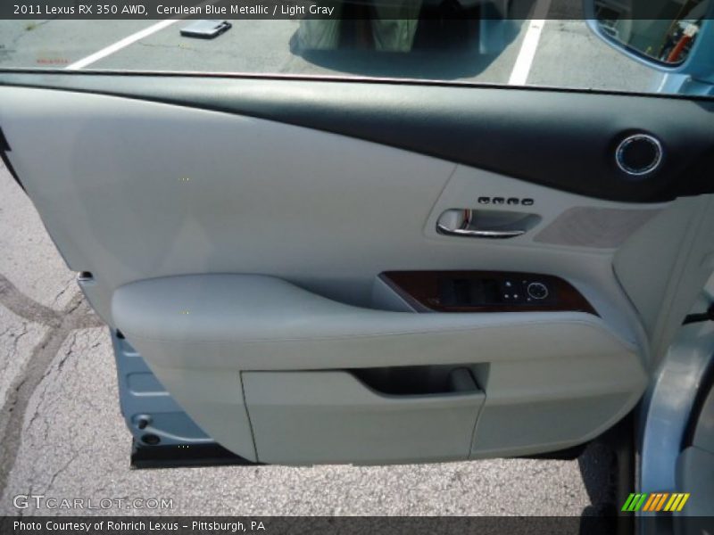 Cerulean Blue Metallic / Light Gray 2011 Lexus RX 350 AWD
