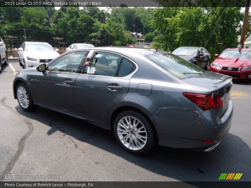 Nebula Gray Pearl / Black 2013 Lexus GS 350 AWD