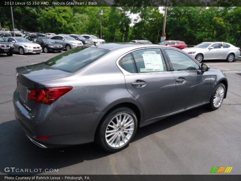 Nebula Gray Pearl / Black 2013 Lexus GS 350 AWD