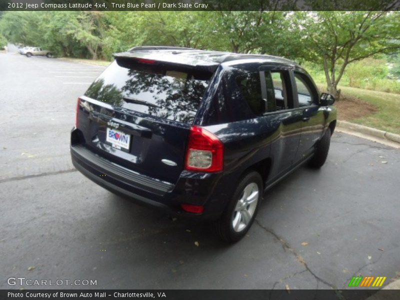 True Blue Pearl / Dark Slate Gray 2012 Jeep Compass Latitude 4x4