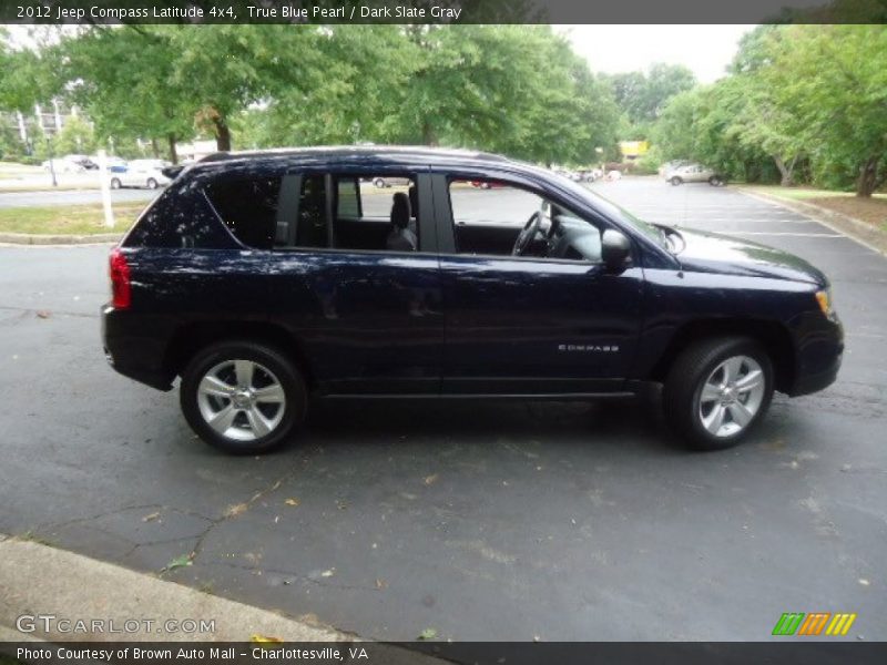 True Blue Pearl / Dark Slate Gray 2012 Jeep Compass Latitude 4x4