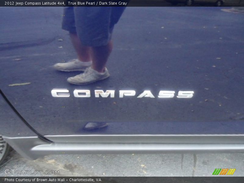 True Blue Pearl / Dark Slate Gray 2012 Jeep Compass Latitude 4x4