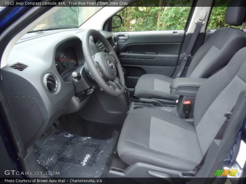 True Blue Pearl / Dark Slate Gray 2012 Jeep Compass Latitude 4x4