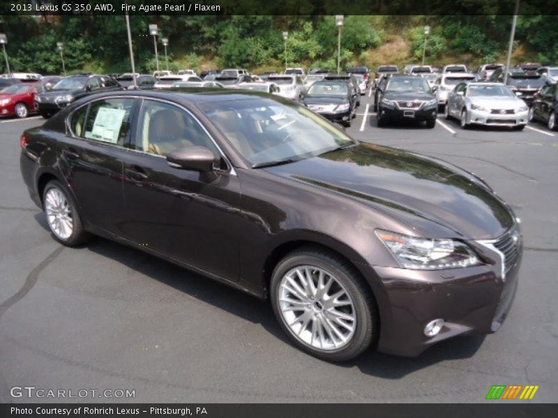 Fire Agate Pearl / Flaxen 2013 Lexus GS 350 AWD