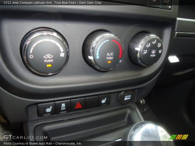 True Blue Pearl / Dark Slate Gray 2012 Jeep Compass Latitude 4x4
