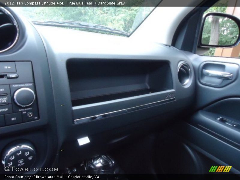 True Blue Pearl / Dark Slate Gray 2012 Jeep Compass Latitude 4x4