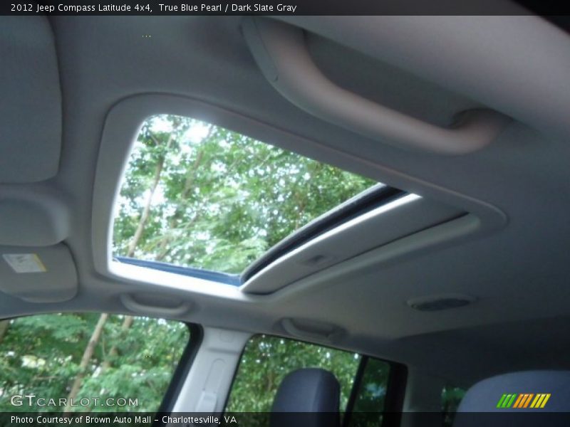 True Blue Pearl / Dark Slate Gray 2012 Jeep Compass Latitude 4x4