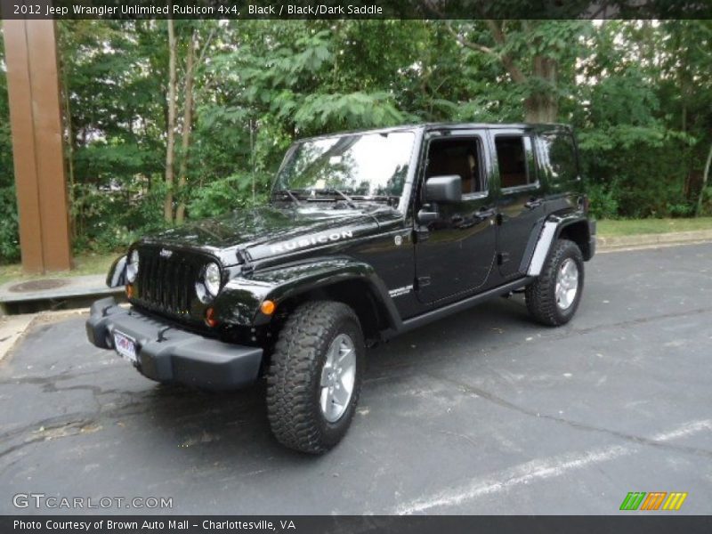 Black / Black/Dark Saddle 2012 Jeep Wrangler Unlimited Rubicon 4x4