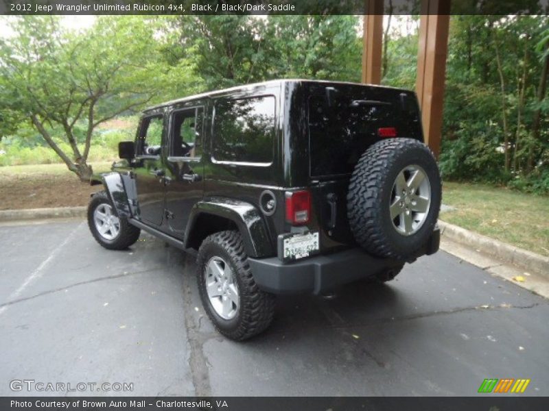 Black / Black/Dark Saddle 2012 Jeep Wrangler Unlimited Rubicon 4x4
