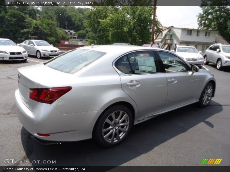 Liquid Platinum / Black 2013 Lexus GS 450h Hybrid