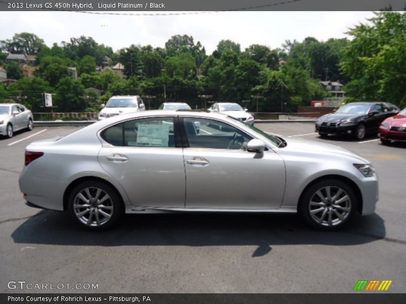 Liquid Platinum / Black 2013 Lexus GS 450h Hybrid