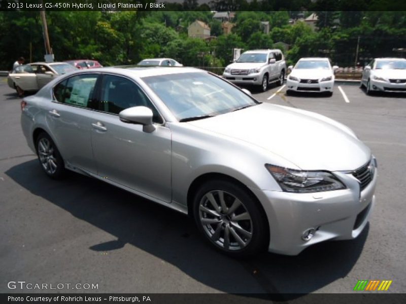 Liquid Platinum / Black 2013 Lexus GS 450h Hybrid