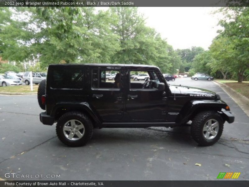 Black / Black/Dark Saddle 2012 Jeep Wrangler Unlimited Rubicon 4x4