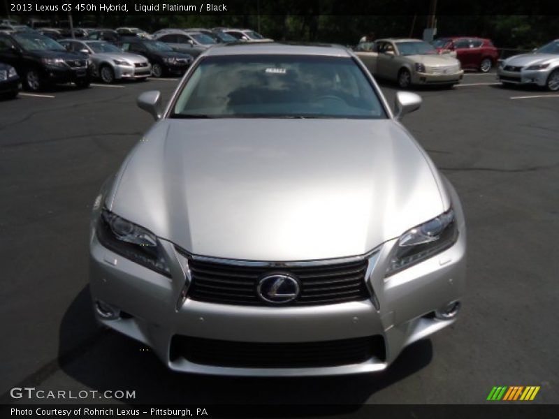 Liquid Platinum / Black 2013 Lexus GS 450h Hybrid