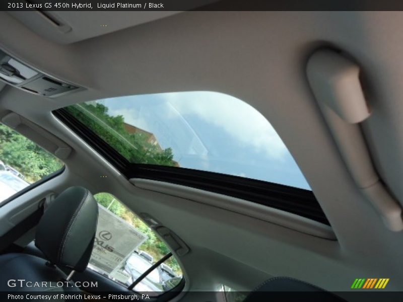 Liquid Platinum / Black 2013 Lexus GS 450h Hybrid