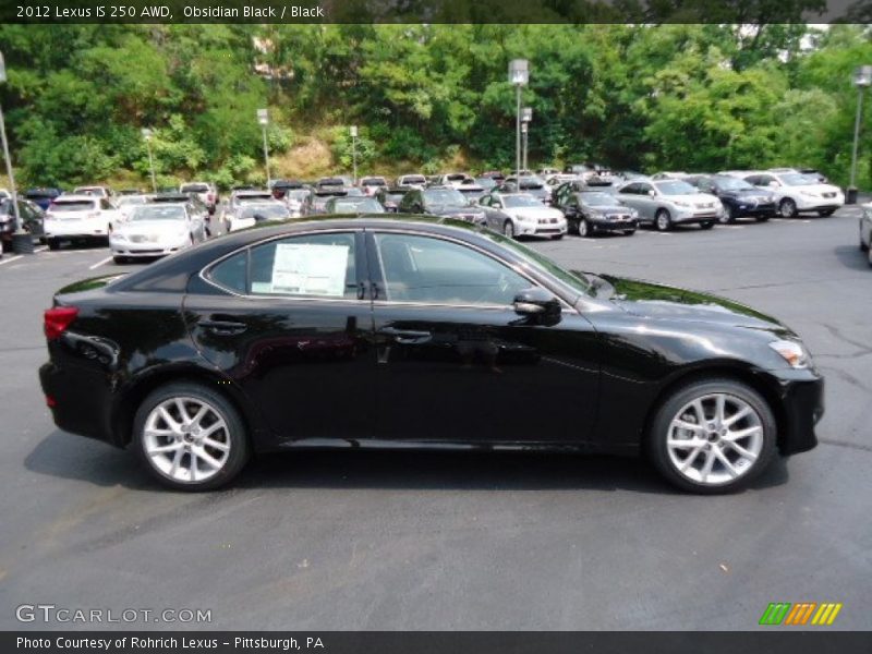 Obsidian Black / Black 2012 Lexus IS 250 AWD