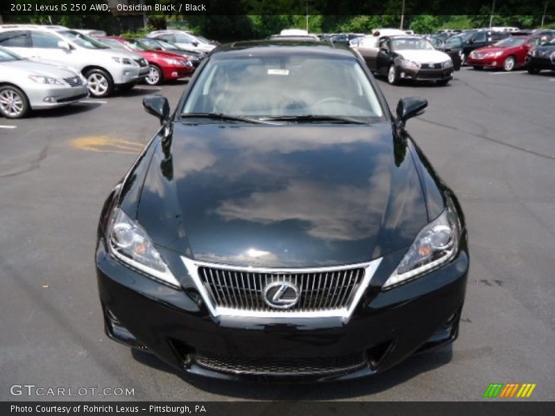Obsidian Black / Black 2012 Lexus IS 250 AWD