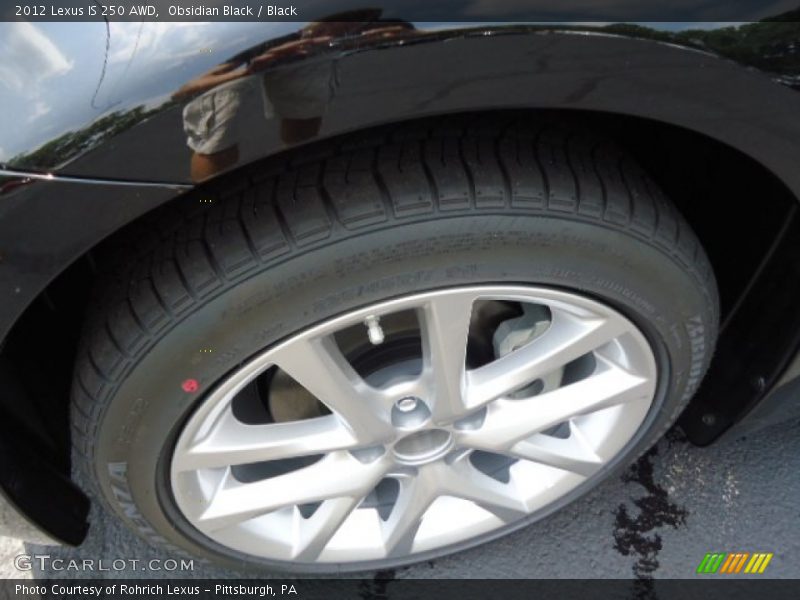 Obsidian Black / Black 2012 Lexus IS 250 AWD