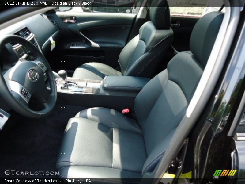 Obsidian Black / Black 2012 Lexus IS 250 AWD