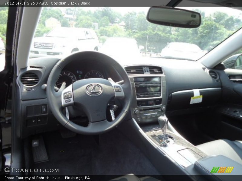 Obsidian Black / Black 2012 Lexus IS 250 AWD