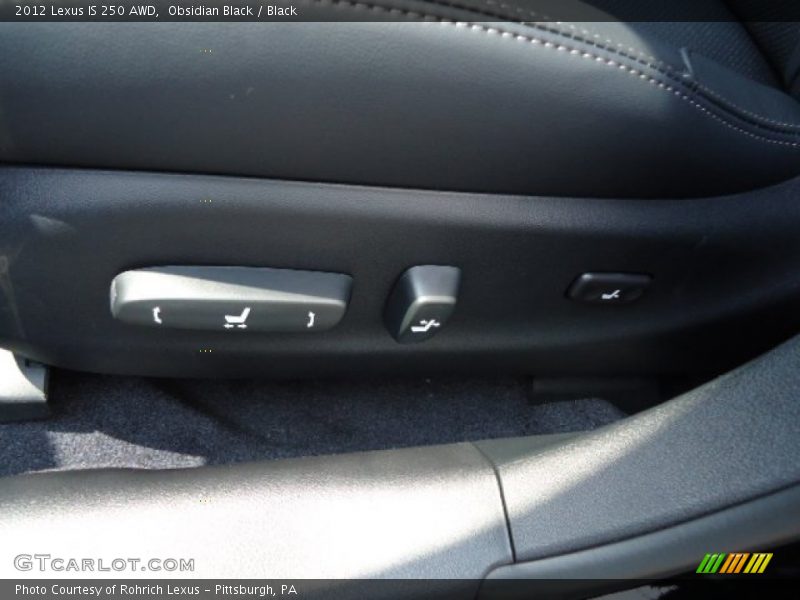 Obsidian Black / Black 2012 Lexus IS 250 AWD