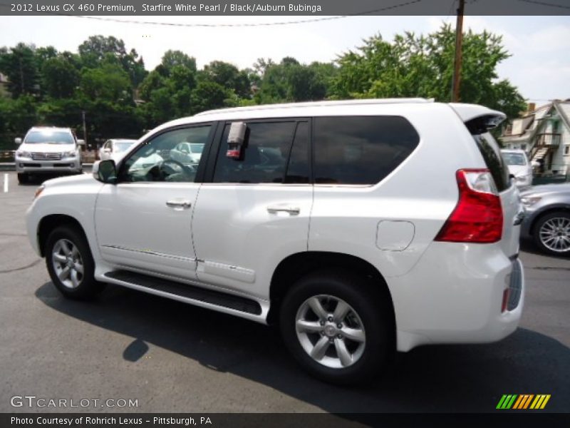 Starfire White Pearl / Black/Auburn Bubinga 2012 Lexus GX 460 Premium