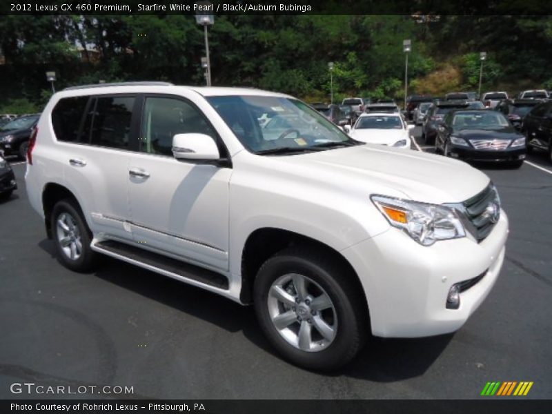 Starfire White Pearl / Black/Auburn Bubinga 2012 Lexus GX 460 Premium