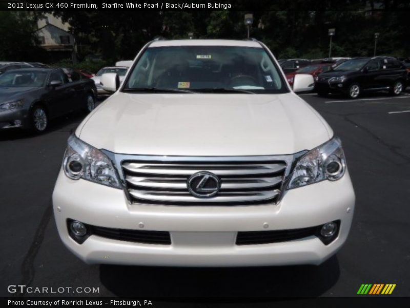 Starfire White Pearl / Black/Auburn Bubinga 2012 Lexus GX 460 Premium