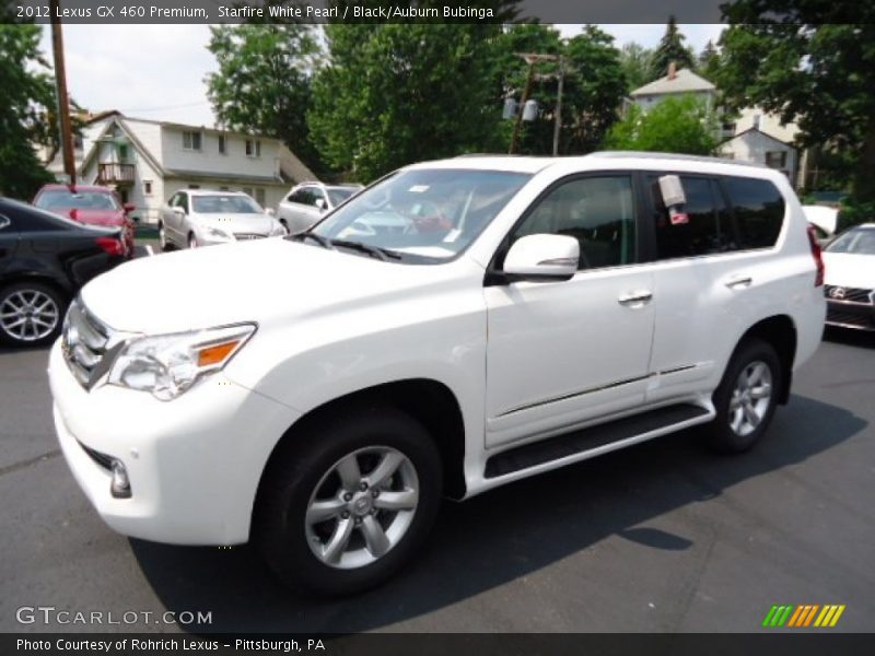 Starfire White Pearl / Black/Auburn Bubinga 2012 Lexus GX 460 Premium