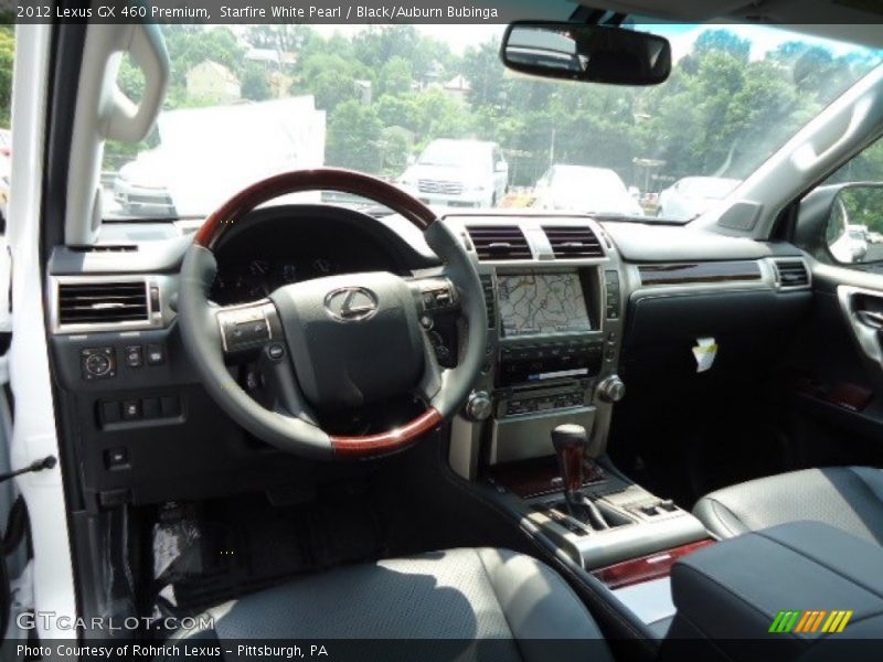 Starfire White Pearl / Black/Auburn Bubinga 2012 Lexus GX 460 Premium