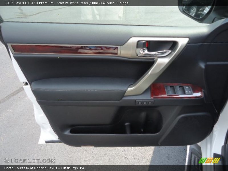 Starfire White Pearl / Black/Auburn Bubinga 2012 Lexus GX 460 Premium