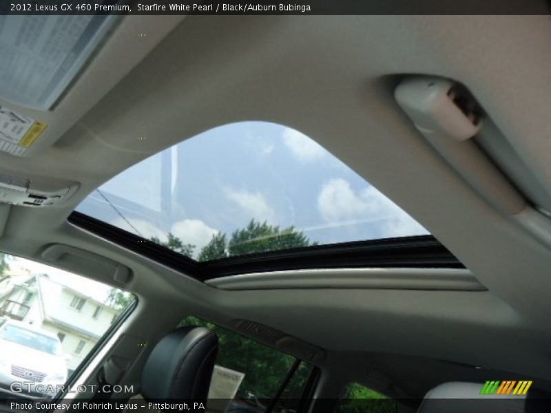 Starfire White Pearl / Black/Auburn Bubinga 2012 Lexus GX 460 Premium