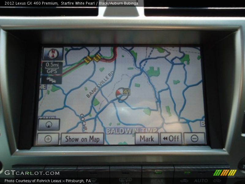 Starfire White Pearl / Black/Auburn Bubinga 2012 Lexus GX 460 Premium