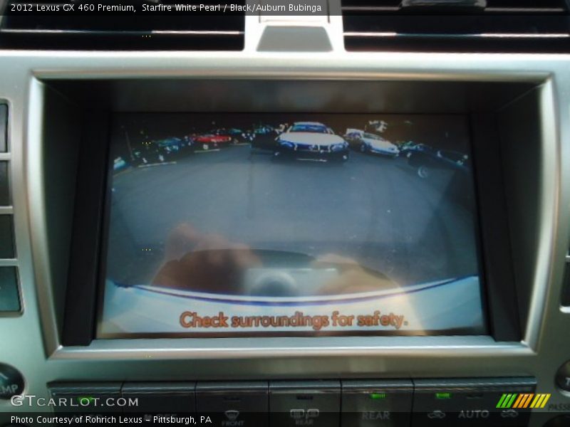 Starfire White Pearl / Black/Auburn Bubinga 2012 Lexus GX 460 Premium