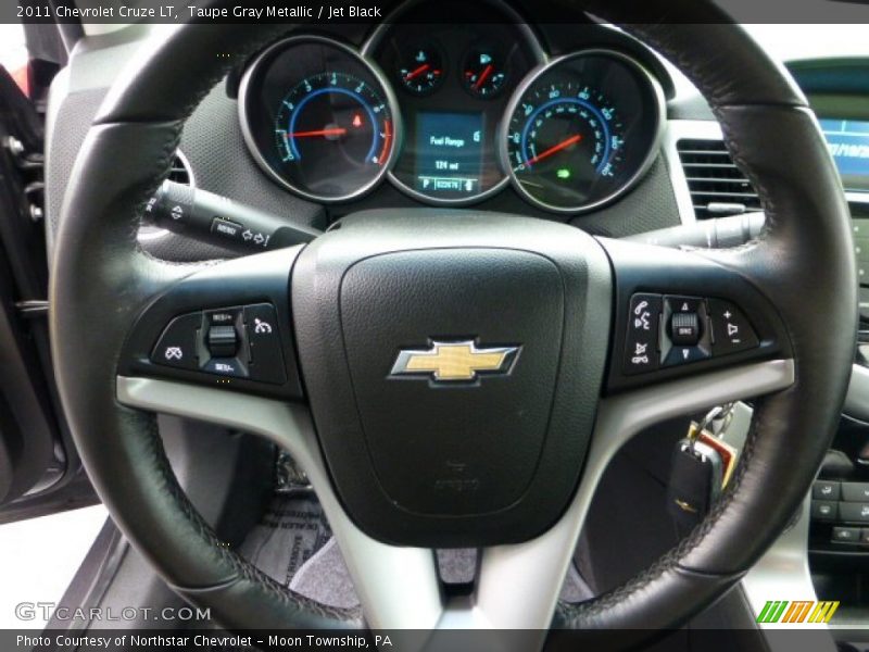 Taupe Gray Metallic / Jet Black 2011 Chevrolet Cruze LT