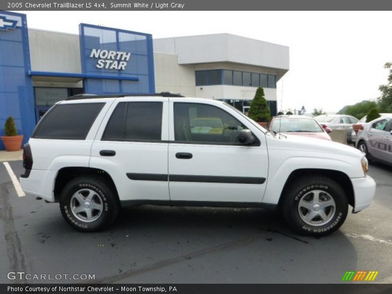 Summit White / Light Gray 2005 Chevrolet TrailBlazer LS 4x4