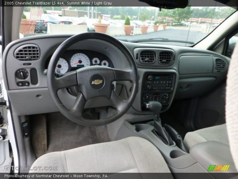 Summit White / Light Gray 2005 Chevrolet TrailBlazer LS 4x4