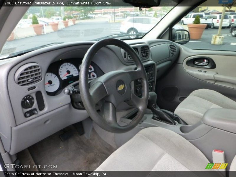 Summit White / Light Gray 2005 Chevrolet TrailBlazer LS 4x4