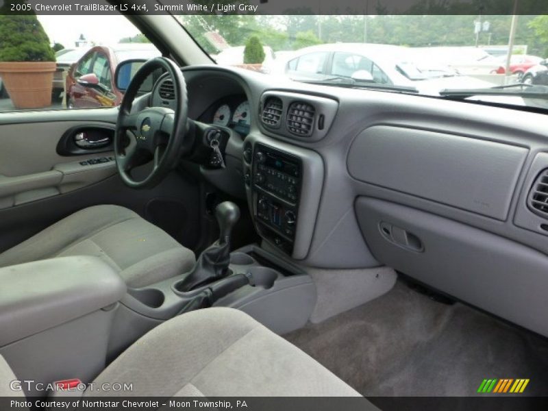 Summit White / Light Gray 2005 Chevrolet TrailBlazer LS 4x4