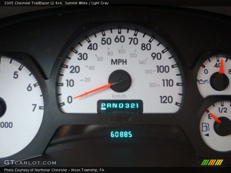 Summit White / Light Gray 2005 Chevrolet TrailBlazer LS 4x4