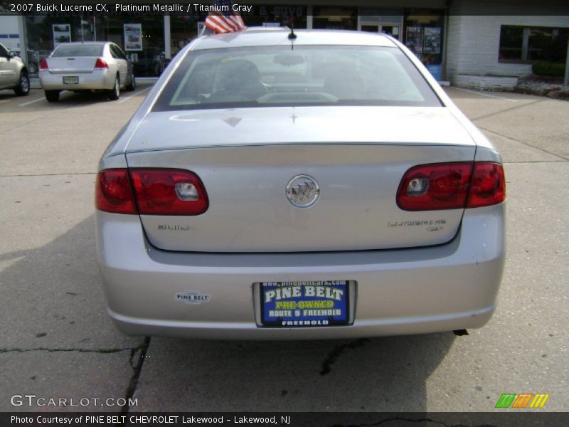Platinum Metallic / Titanium Gray 2007 Buick Lucerne CX