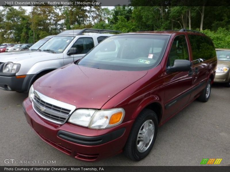 Redfire Metallic / Medium Gray 2003 Chevrolet Venture