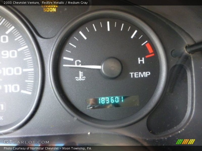Redfire Metallic / Medium Gray 2003 Chevrolet Venture