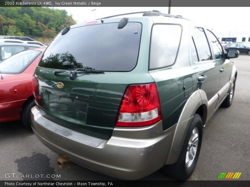Ivy Green Metallic / Beige 2003 Kia Sorento LX 4WD