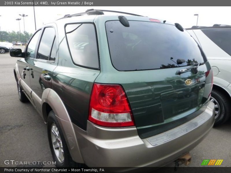 Ivy Green Metallic / Beige 2003 Kia Sorento LX 4WD