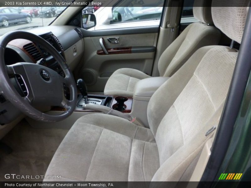 Ivy Green Metallic / Beige 2003 Kia Sorento LX 4WD
